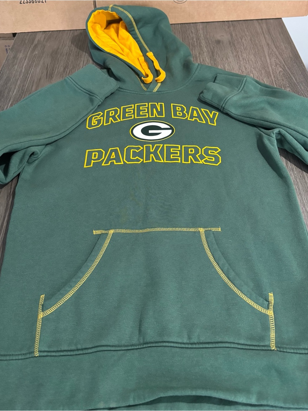 Fanatics Green Bay Packers Green and Yellow Crewneck Sweatshirt